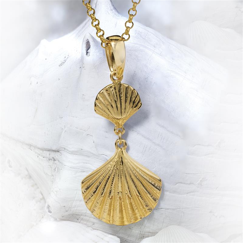 Golden Shell Pendant
